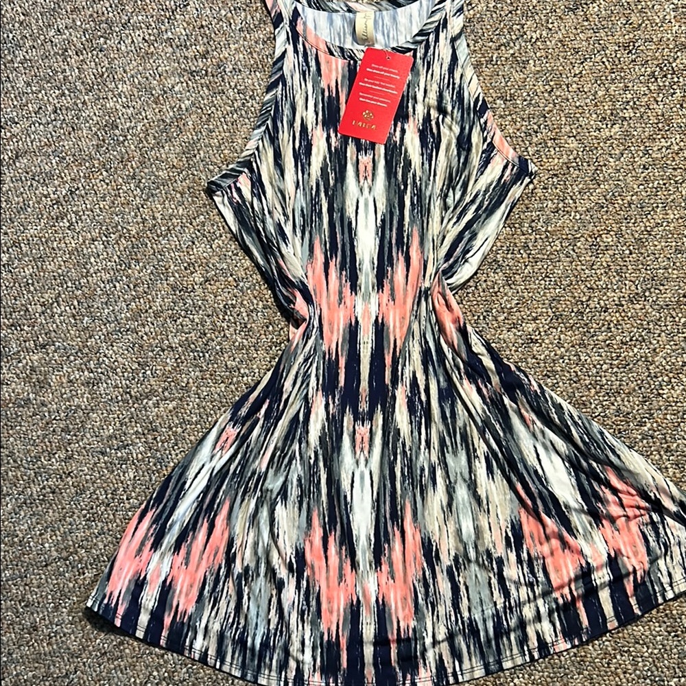 Stylish Sleeveless Patterned Dress